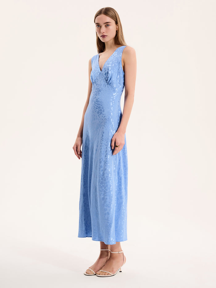 Iris Maxi Dress in Light Blue