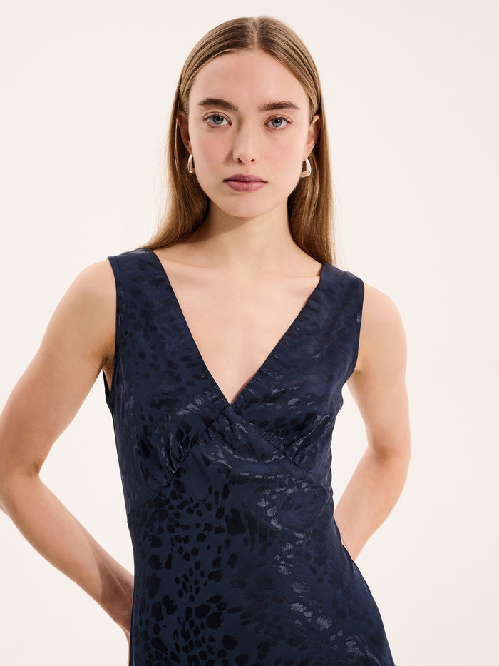 Iris Maxi Dress in Navy