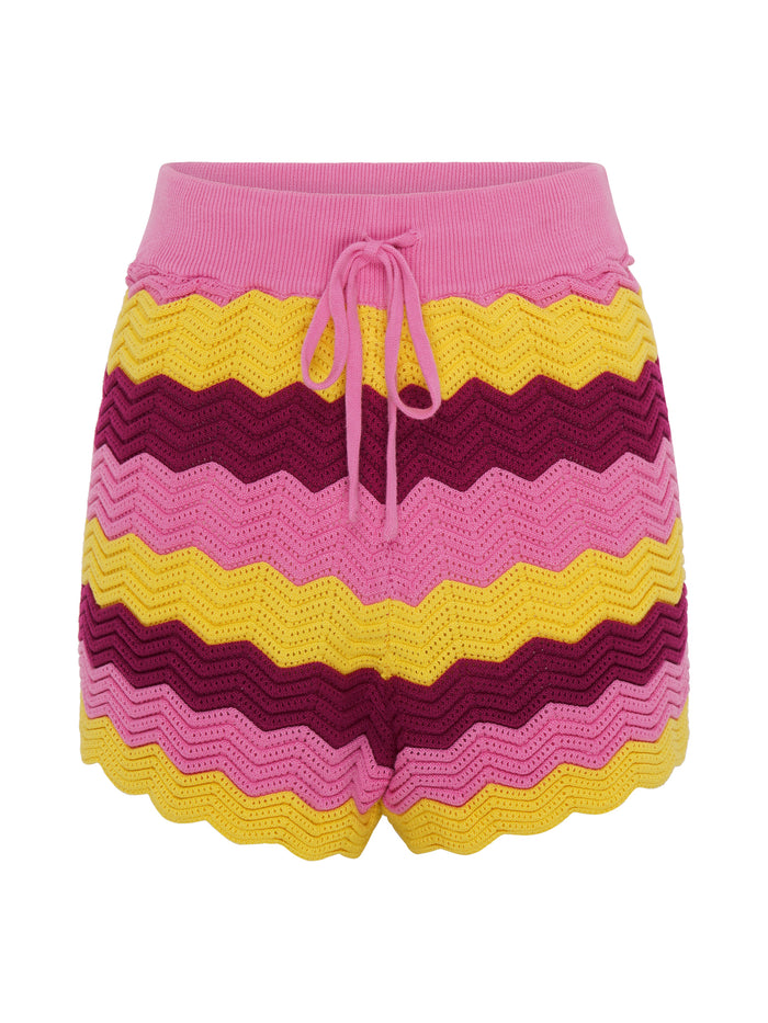 Ivory Crochet Shorts