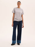 Jack Boyfriend Tee in Grey marl