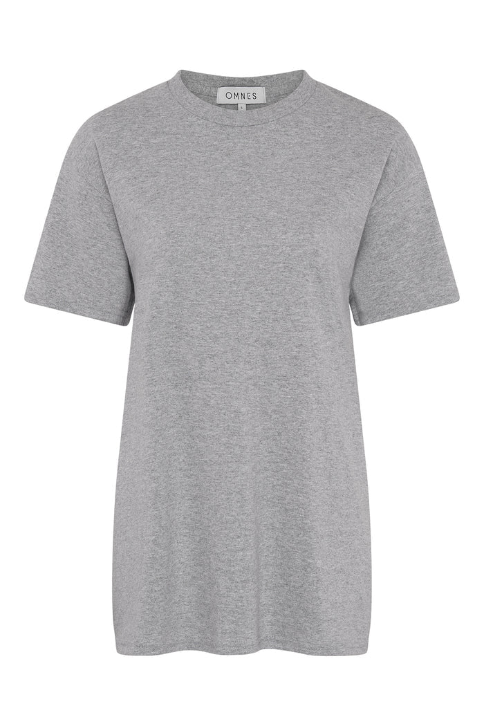 Jack Boyfriend Tee in Grey marl