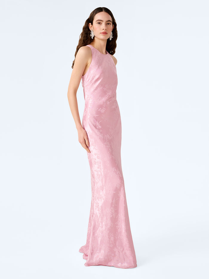 Jai Jacquard Dress in Bleached Mauve