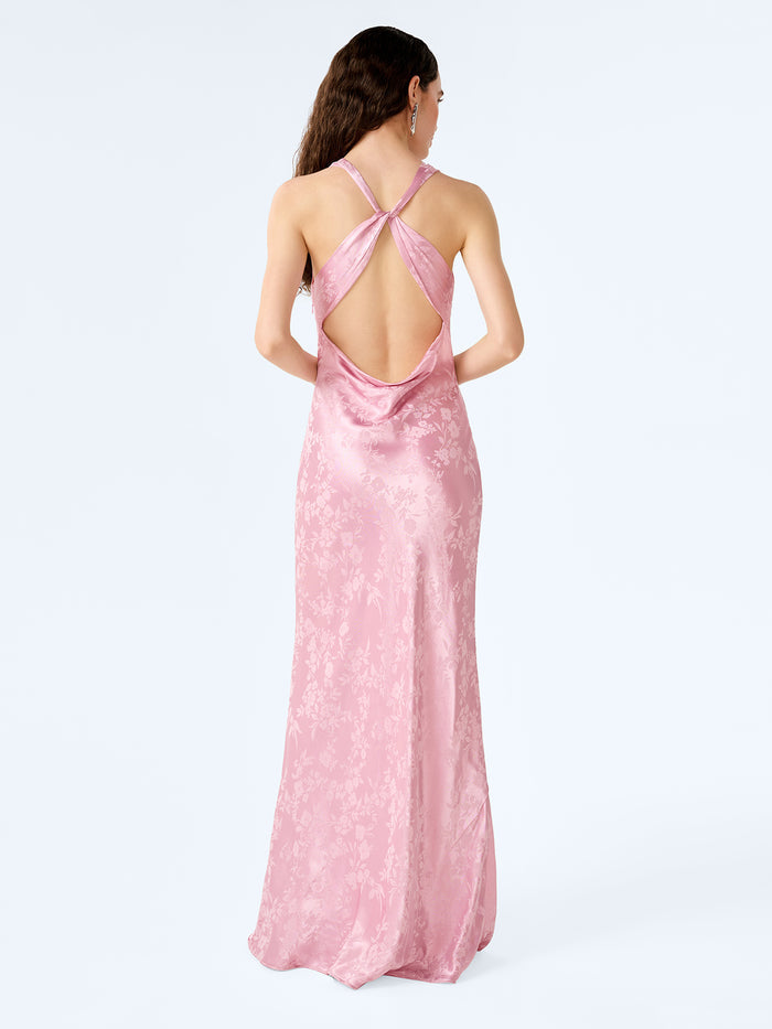 Jai Jacquard Dress in Bleached Mauve