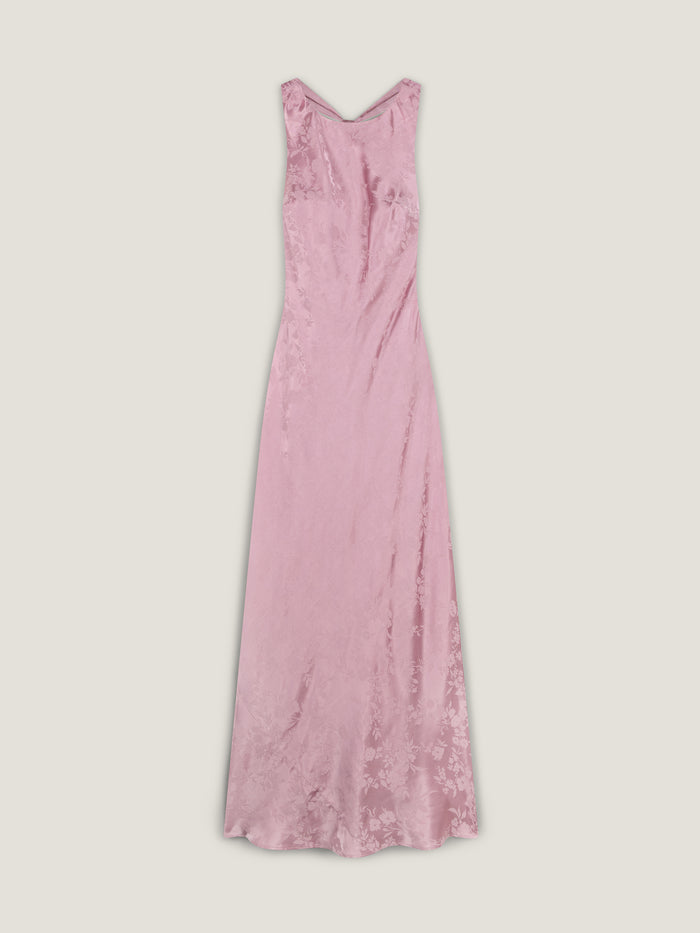 Jai Jacquard Dress in Bleached Mauve