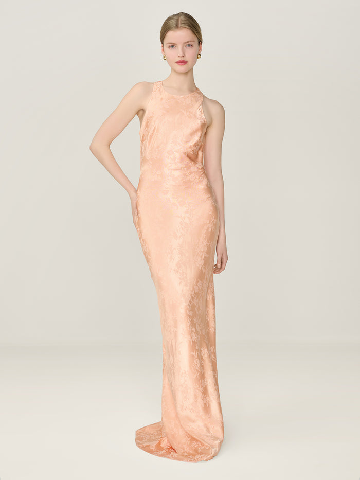 Jai Jacquard Dress in Prairie Sunset