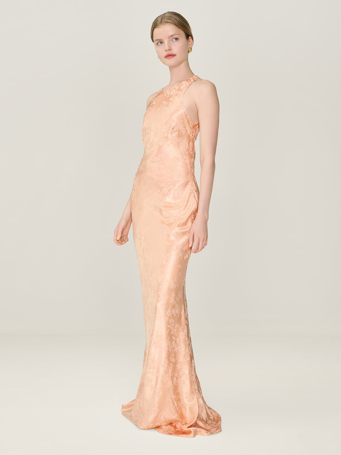 Jai Jacquard Dress in Prairie Sunset