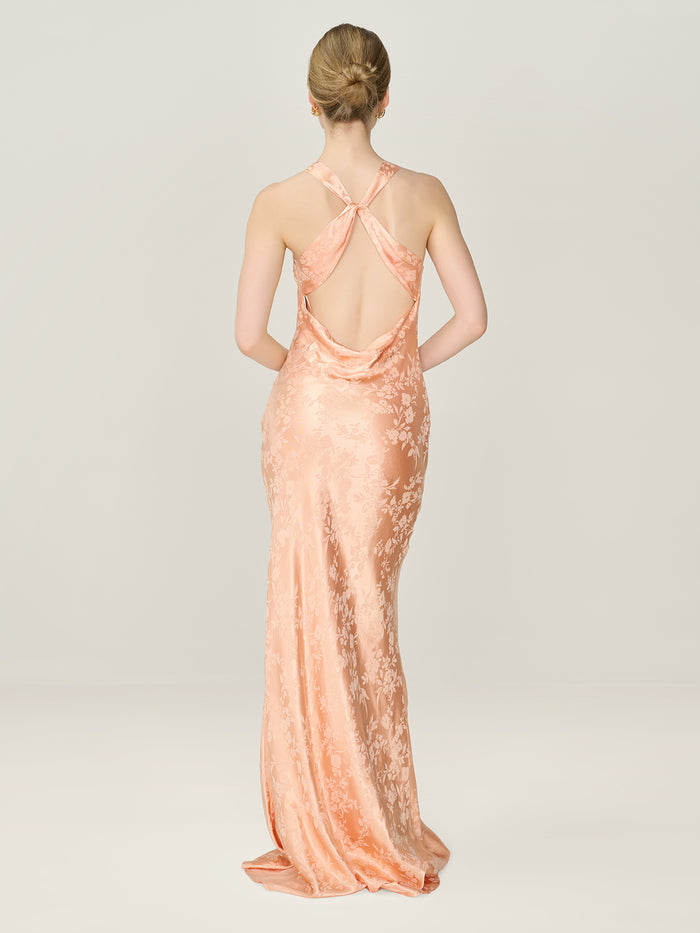Jai Jacquard Dress in Prairie Sunset