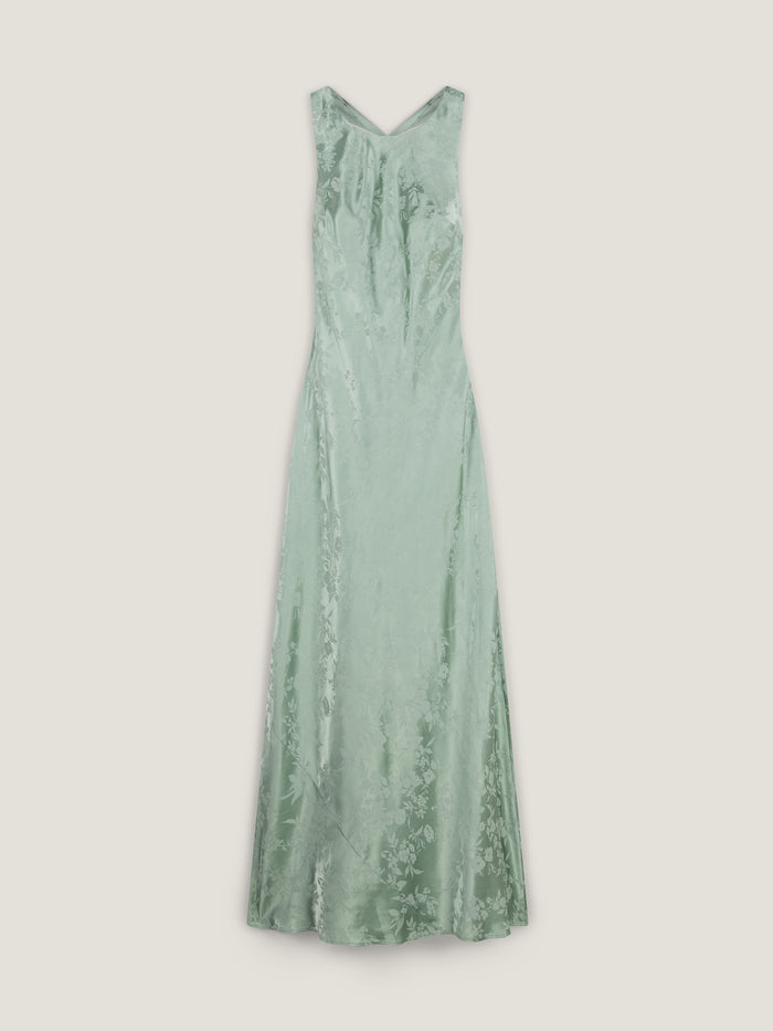 Jai Jacquard Dress in Sage