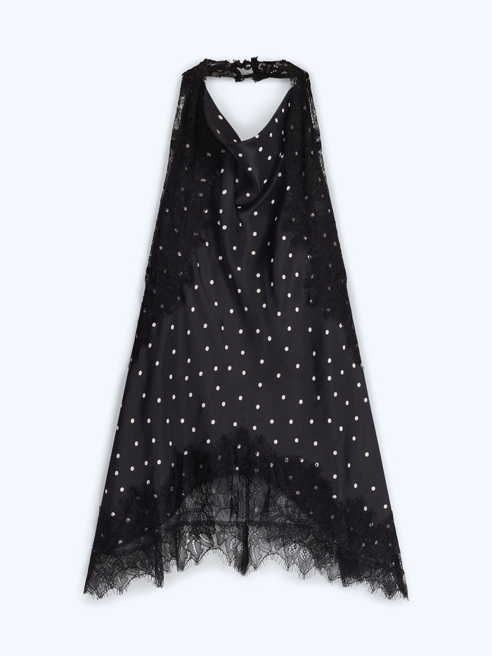 Jayne Top in Black Polka Dot