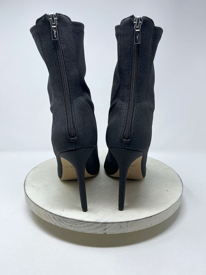 Jewel By Badgley Mischka Size 10 Black Shimmer Boots