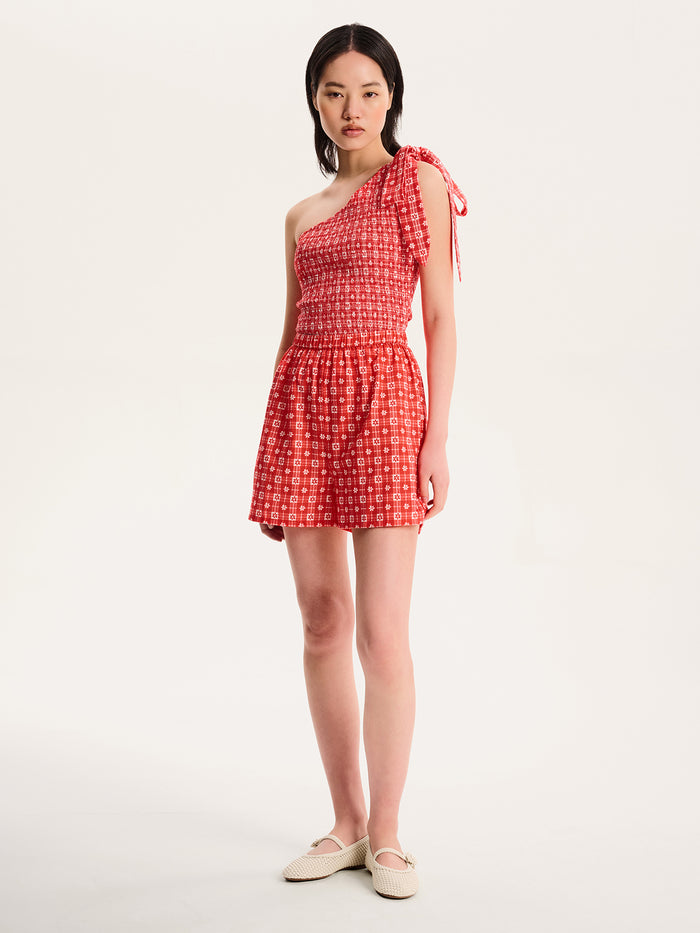 Joshua Gingham Floral Shorts
