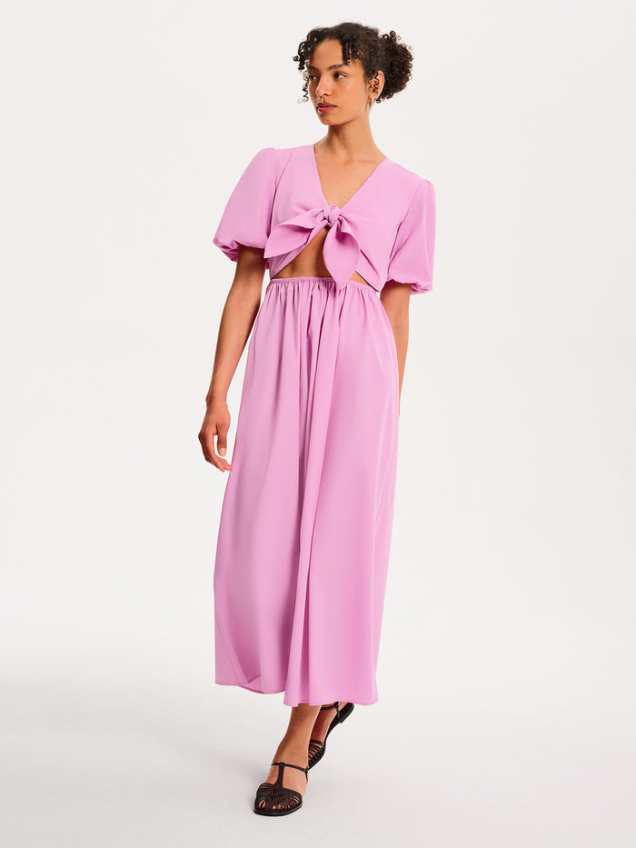 Joy Midi Dress in Lilac