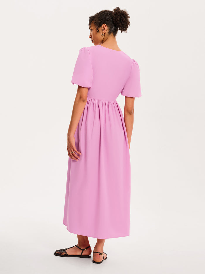 Joy Midi Dress in Lilac