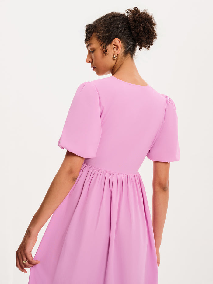 Joy Midi Dress in Lilac
