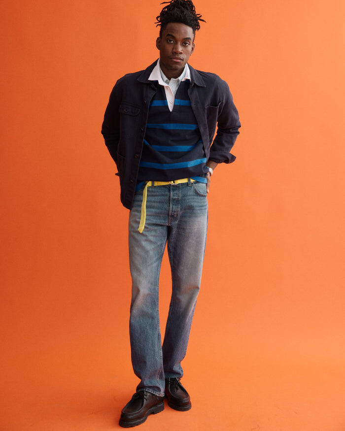 J.Press x Alex Mill Rugby Striped Shirt In Cotton