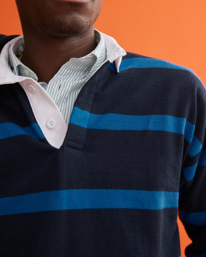 J.Press x Alex Mill Rugby Striped Shirt In Cotton