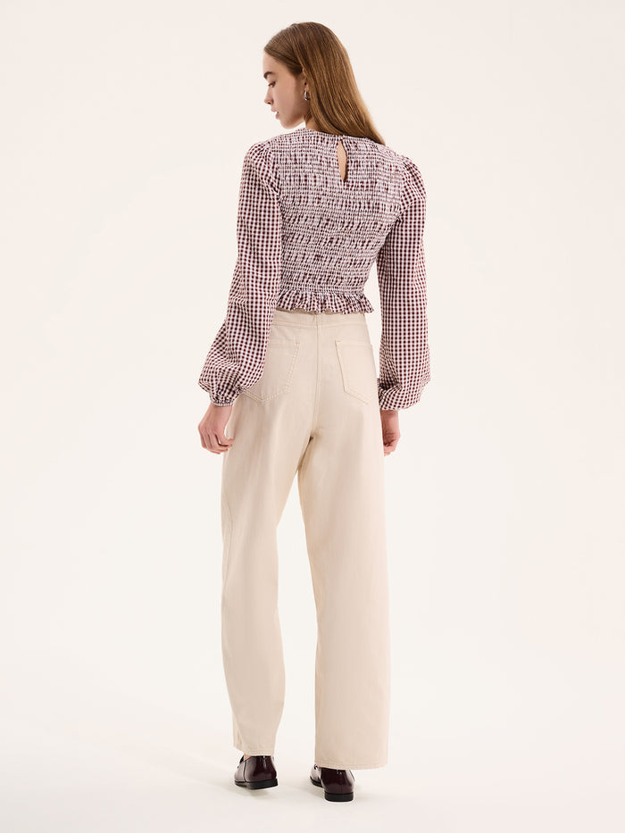 Kaloppe Top in Brown