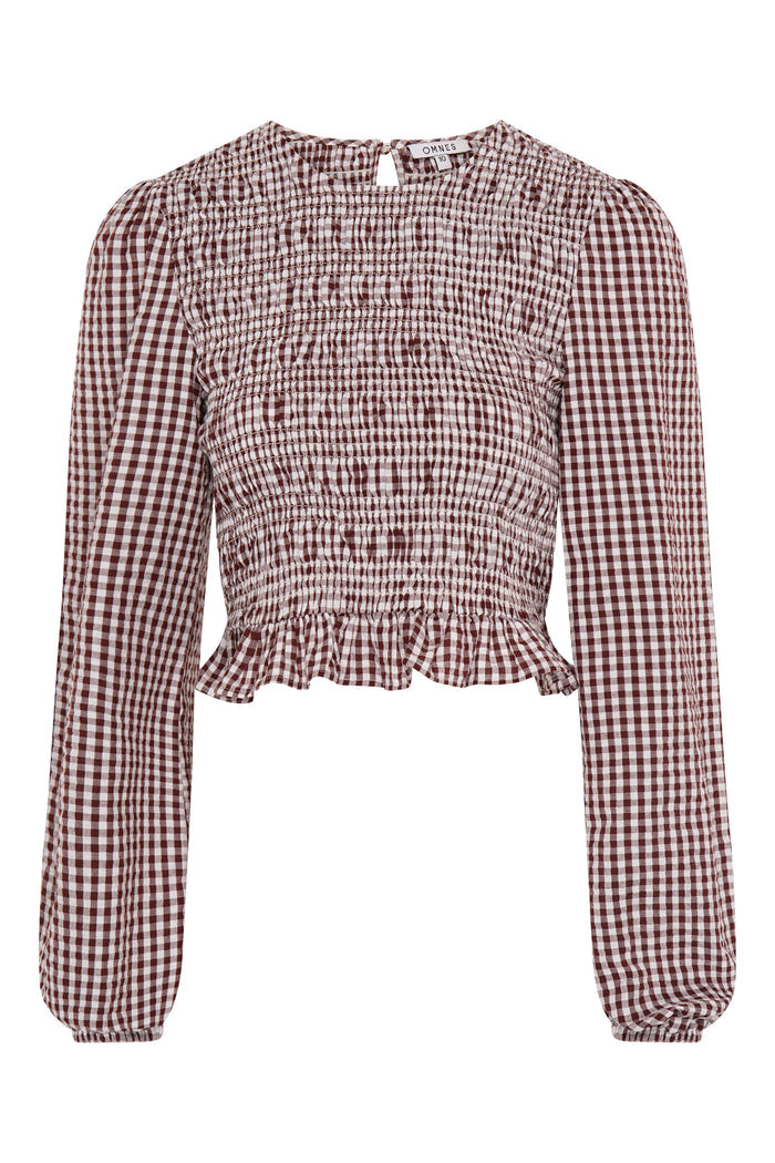 Kaloppe Top in Brown