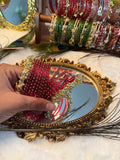 Kashmiri bangle heavy with raindrop bangle