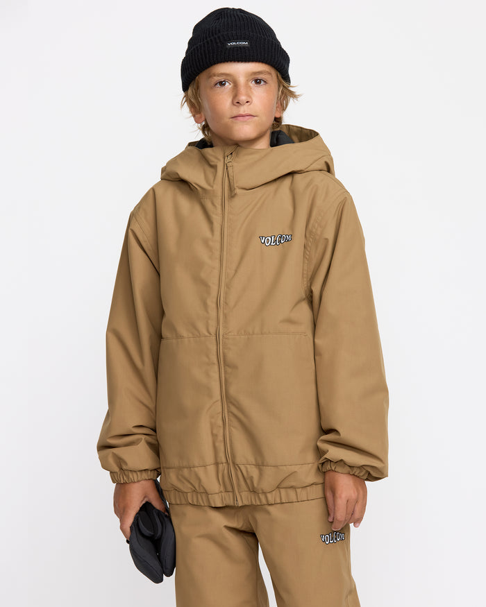 Kids' Chaos Full Zip Jacket-Bronze-Volcom