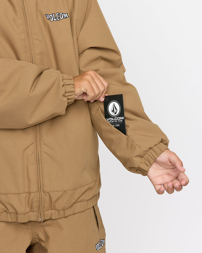 Kids' Chaos Full Zip Jacket-Bronze-Volcom