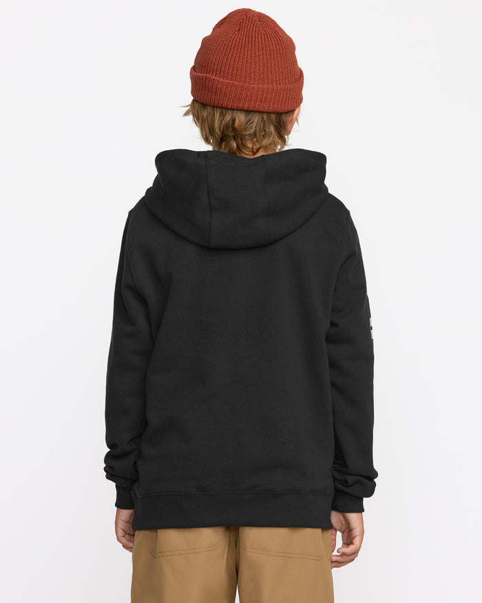 Kids' Youth Essential Hoodie-Black-Volcom