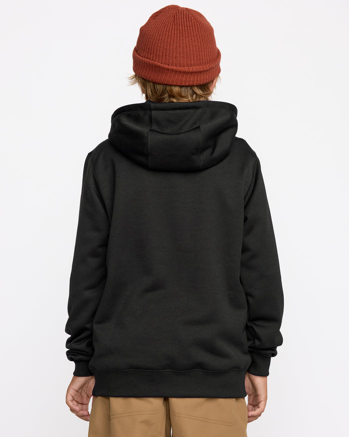 Kids' Hydro Fleece Hoodie-Black-Volcom