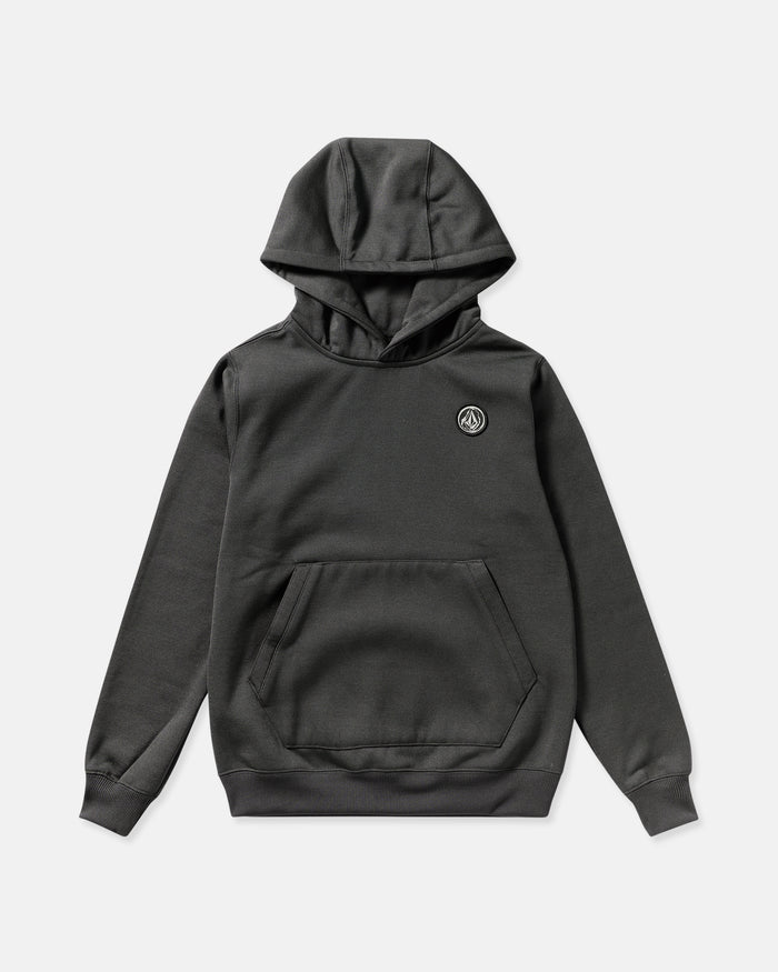 Kids' Hydro Fleece Hoodie-Dark Grey-Volcom