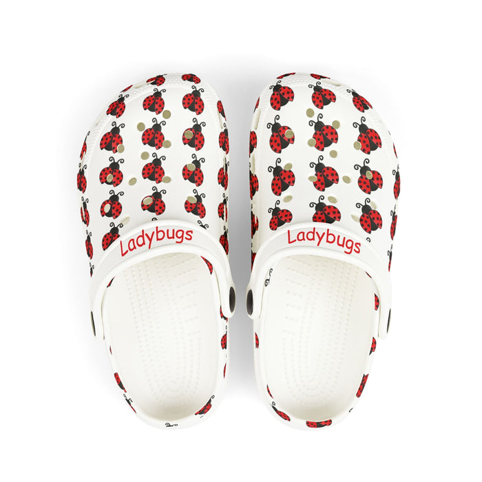 Kids Ladybug EVA Foam Clogs — Lightweight Slip-On Sandals with 'Ladybugs' Print - 314 Originals