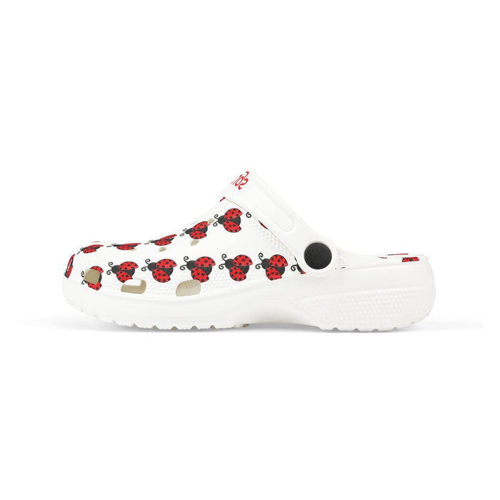 Kids Ladybug EVA Foam Clogs — Lightweight Slip-On Sandals with 'Ladybugs' Print - 314 Originals