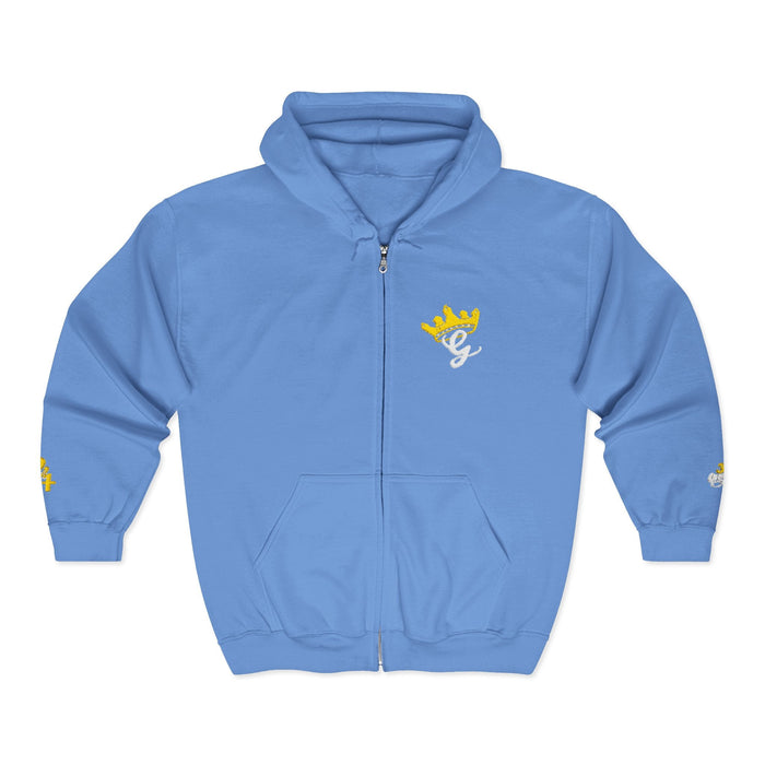 King's Gear Zip Hoodie — Full-Zip with Gold Crown Emblem - 314 Originals
