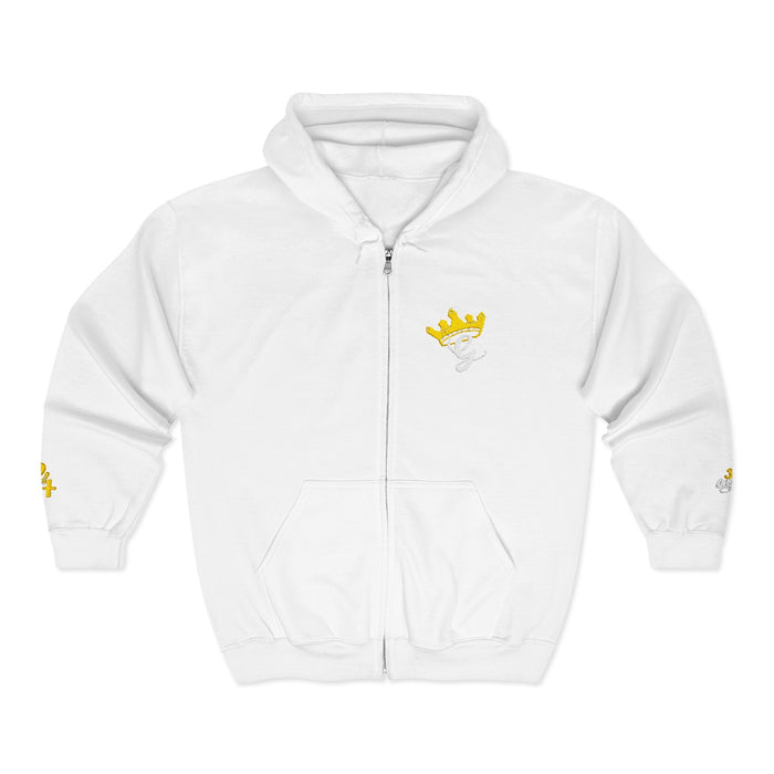 King's Gear Zip Hoodie — Full-Zip with Gold Crown Emblem - 314 Originals