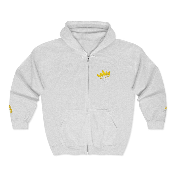 King's Gear Zip Hoodie — Full-Zip with Gold Crown Emblem - 314 Originals