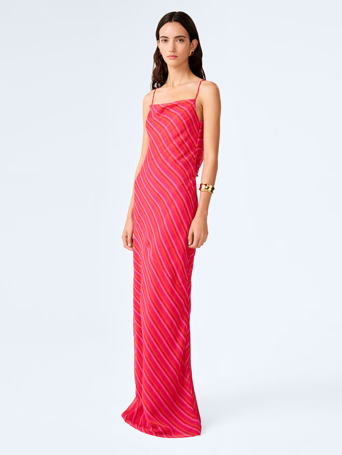 Koko Dress in Pink and Orange