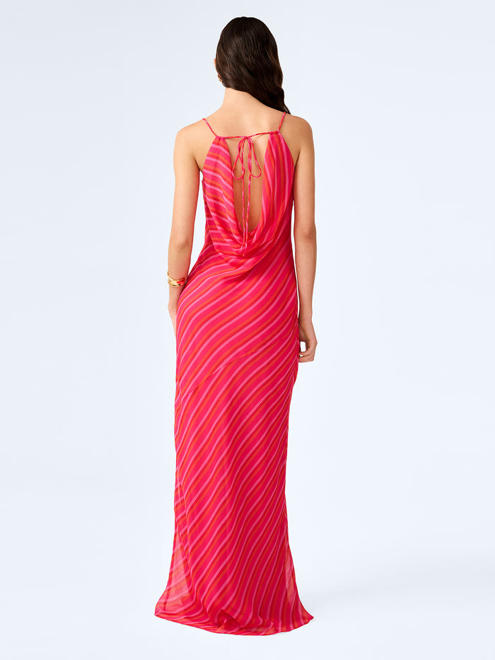 Koko Dress in Pink and Orange