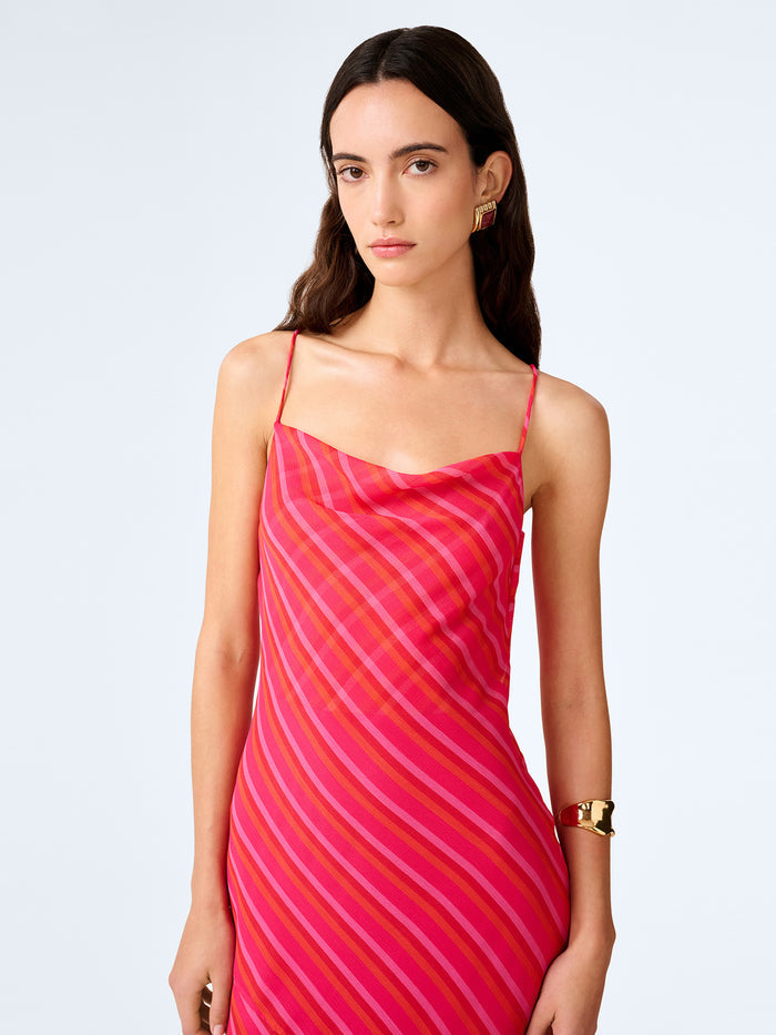 Koko Dress in Pink and Orange