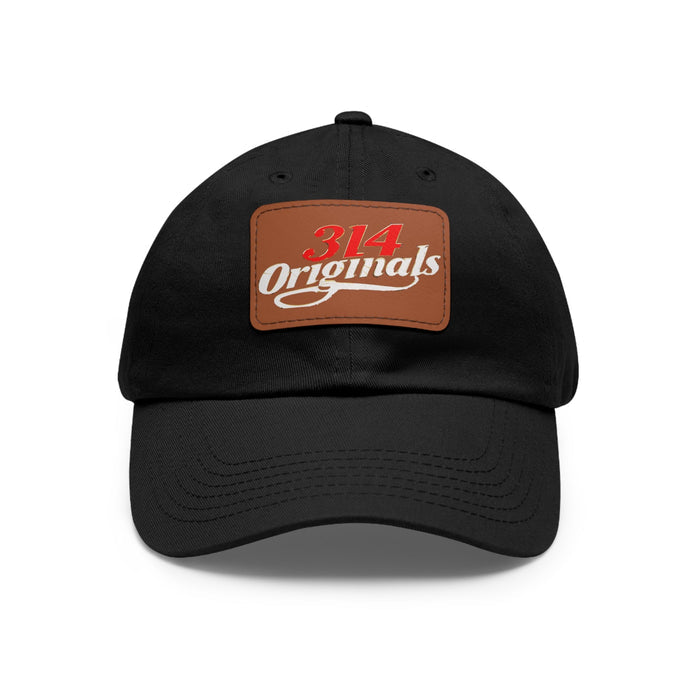 Leather Patch Dad Hat — "314 Originals" Retro Baseball Cap - 314 Originals