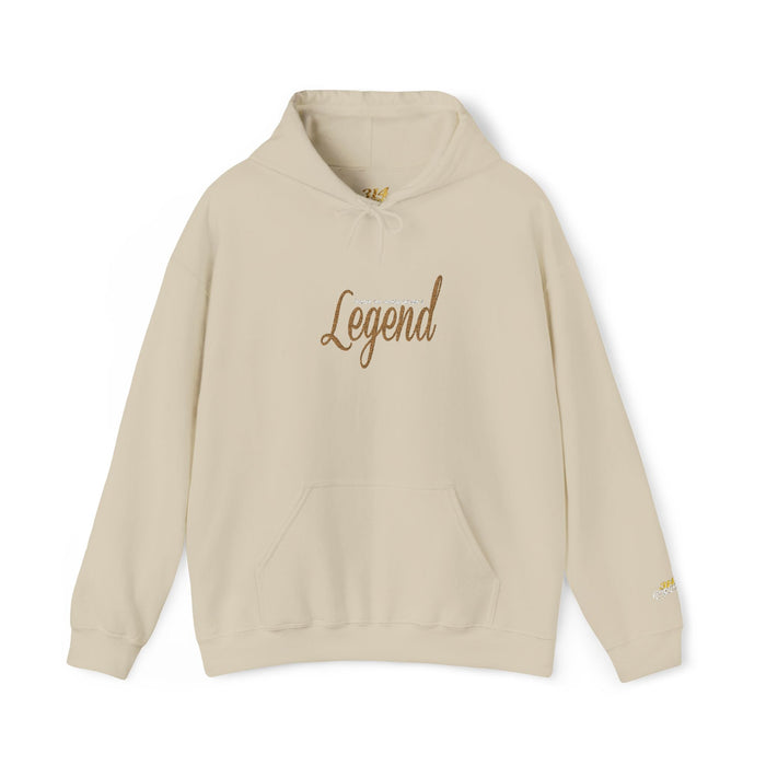 Legend Script Hoodie-Cozy Pullover with Gold Text - 314 Originals
