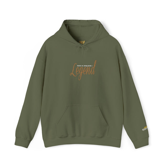 Legend Script Hoodie-Cozy Pullover with Gold Text - 314 Originals