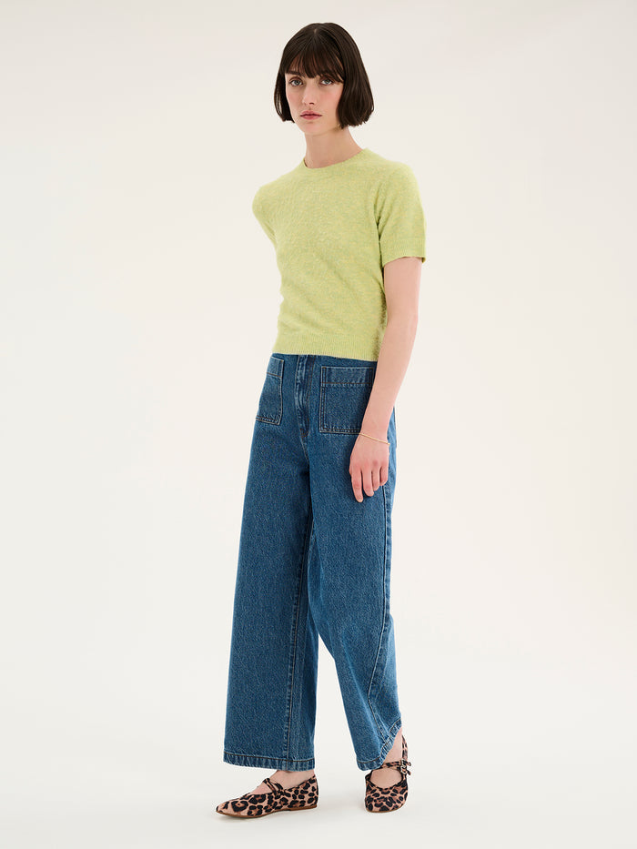 Lexi Fluffy Jumper in Green