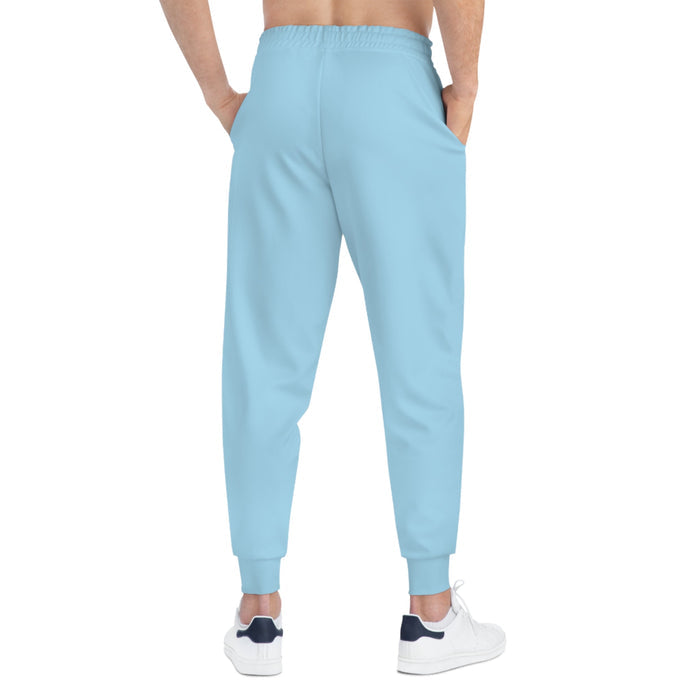 Light Blue 314 Originals Athletic Joggers – Retro Script Logo Sweatpants - 314 Originals