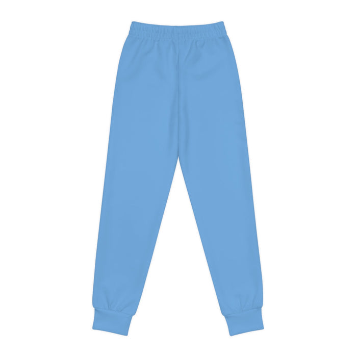 Light Blue Youth Joggers with 314 Originals Side Graphic — Kids Athletic Sweatpants - 314 Originals