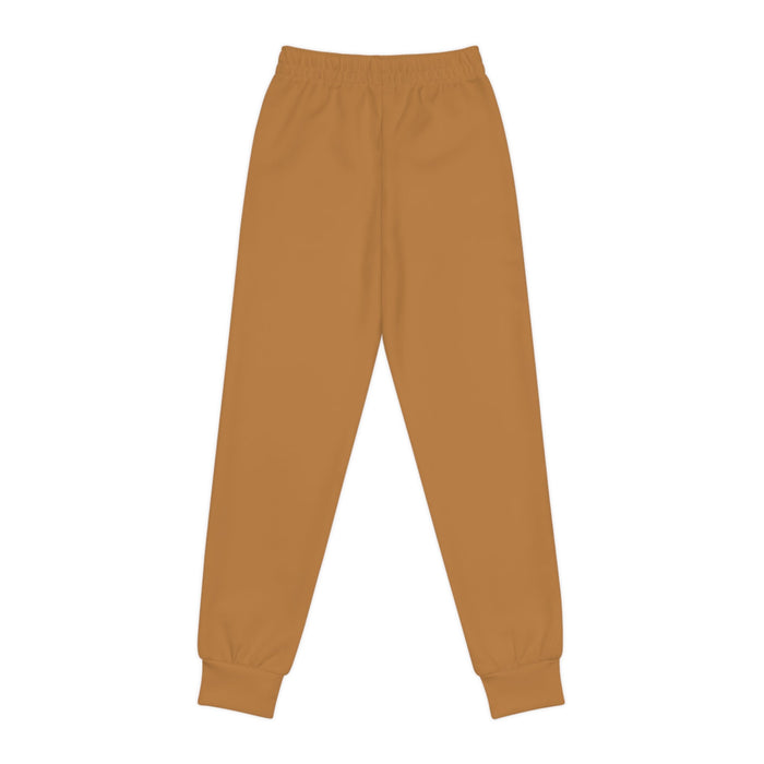 Light Brown Youth Joggers with 314 Originals Side Graphic — Kids Athletic Sweatpants - 314 Originals