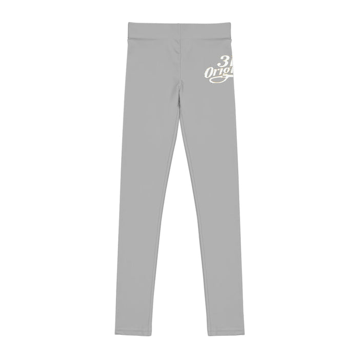 Light Grey 314 Script Kids' Printed Leggings - 314 Originals
