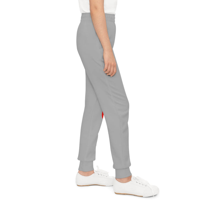 Light Grey Youth Joggers — Red "Originals" Script Side Graphic - 314 Originals