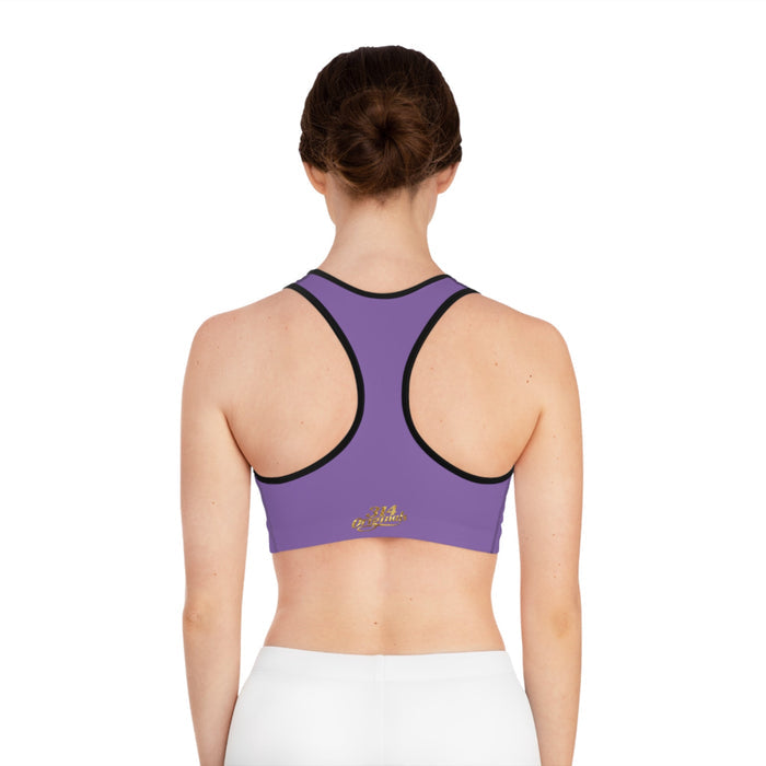 Light Purple Sports Bra — "Originals" Pink Script Athletic Crop Top - 314 Originals