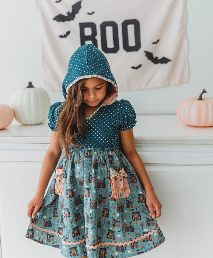 Little Haunts Lane Hooded Dress
