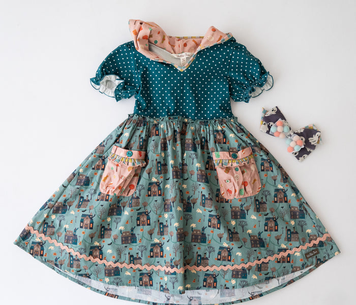 Little Haunts Lane Pom Pom Bow