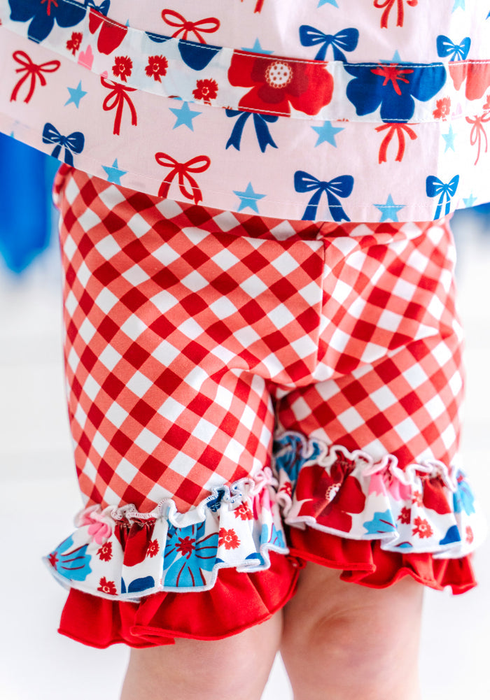 Little Liberty Picnic Ruffle Shorties