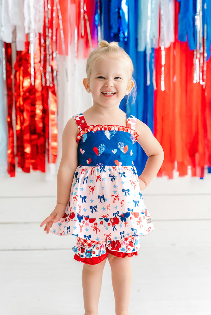 Little Liberty Picnic Ruffle Shorties